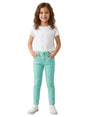 Image for Kids Girl's Plain Solid Jeans,Turquoise