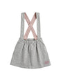 Image for Kids Girl's Plain Skirt&Adjustable Straps,Light Grey