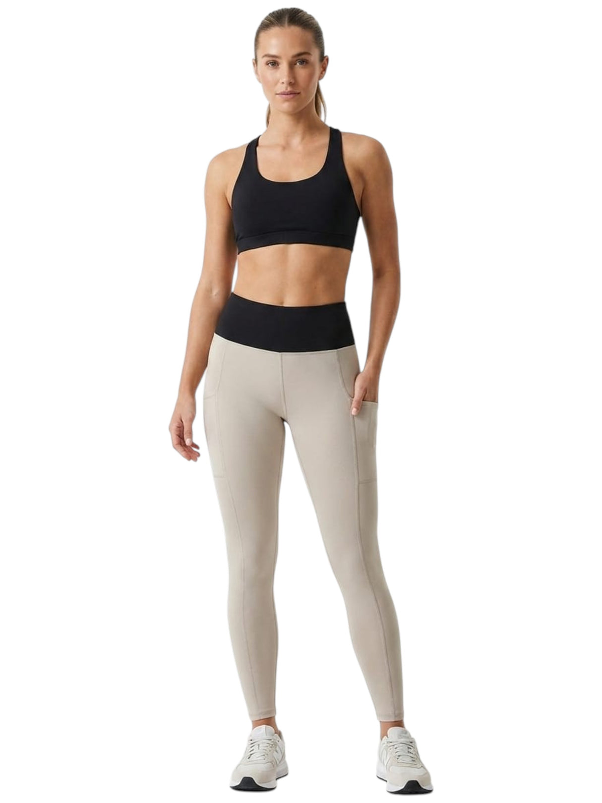 Image for Women's Colorblocked Legging,Beige