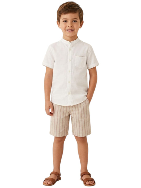 Image for Kids Boy's Printed Set,White/Beige
