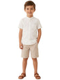 Image for Kids Boy's Printed Set,White/Beige