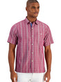 Image for Men's Plaid Dress Shirt,Dusty Burgundy