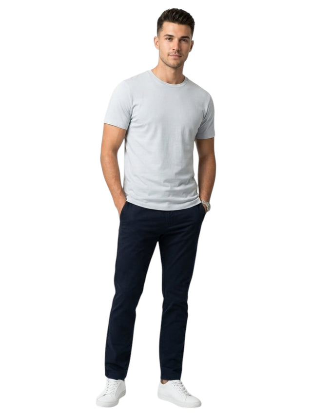 Image for Men's Plain Top,Dusty Blue