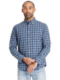 Image for Men's Plaid Dress Shirt,Navy