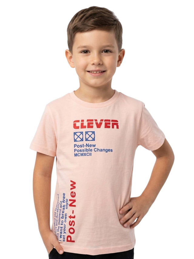 Image for Kids Boy's Prited Top,Light Apricot