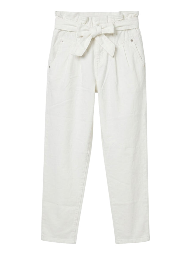 Image for Kids Girl's Plain JeaPant&Belt,White