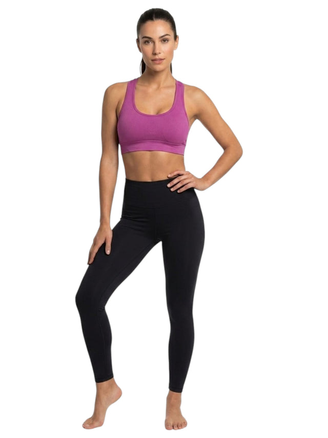Image for Women's Textured Sport Bra,Mauve