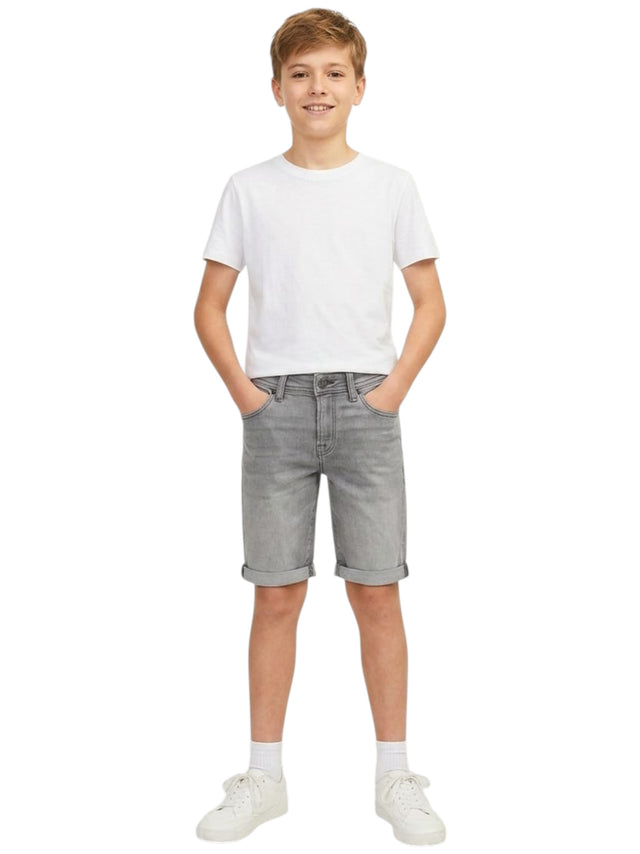 Image for Kids Boy's Plain Jeans Short,Grey