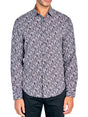 Image for Men's Printed Dress Shirt,Black