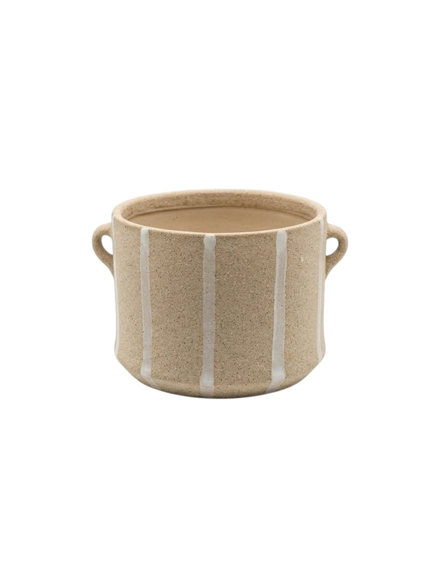 Image for Ceramic Handle Cachepot Planter