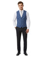 Image for Men's Plain Solid Vest,Light Navy