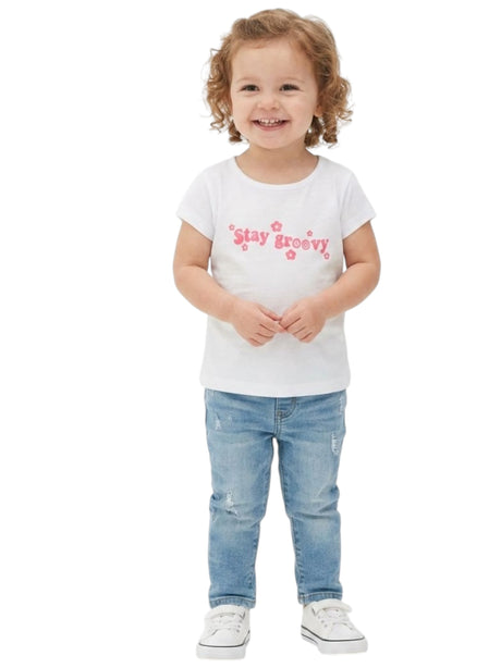 Image for Kids Girl's Printed Top,White