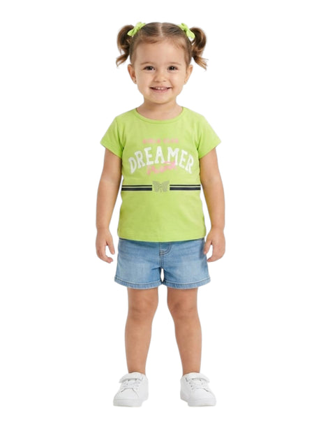 Image for Kids Girl's Printed Top,Light Green