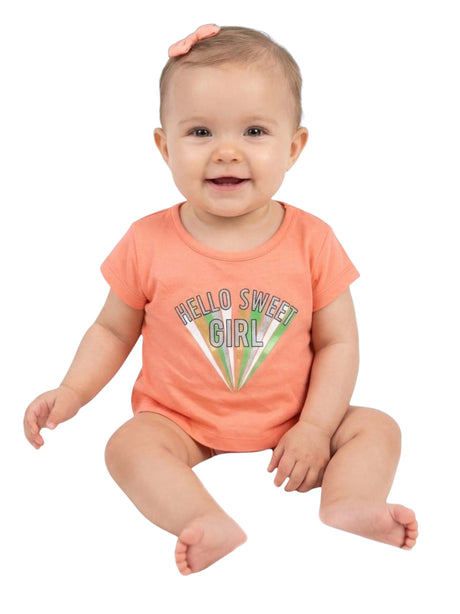 Image for Kids Girl's Printed Top,Light Orange