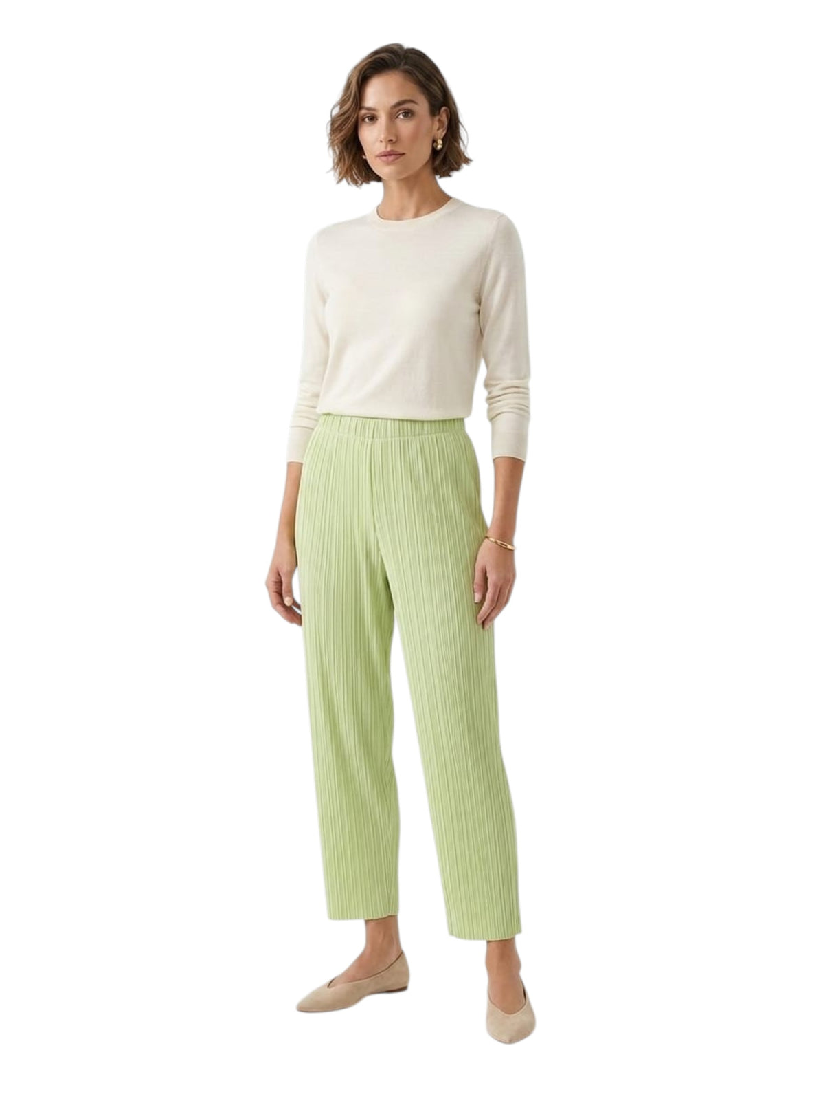 Image for Women's Ribbed Pant,Light Green