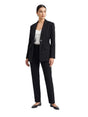 Image for Women's Smocked Blazer,Black