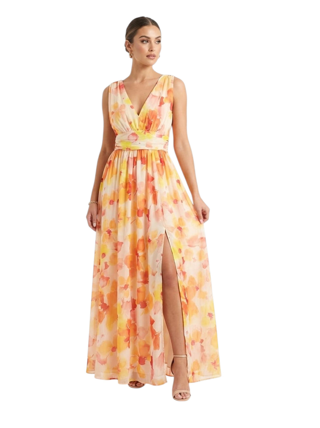 Image for Women's Floral Printed Dress,Multi