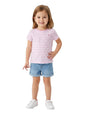 Image for Kids Girl's Striped Top,White/Lilac