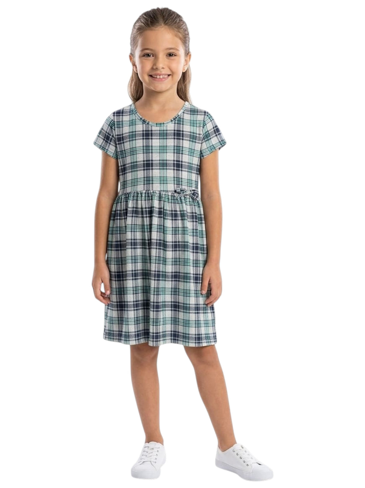Image for Kids Girl's Plaid Dress,Multi