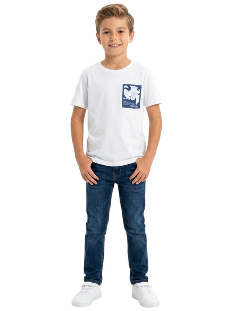 Image for Kids Boy's Printed Top,White