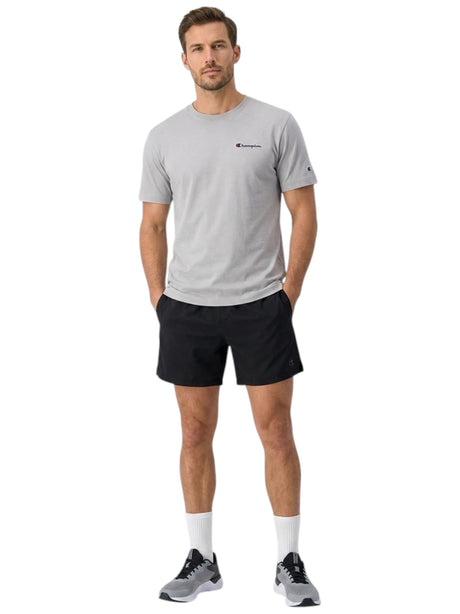Image for Men's Brand Logo Printed Top,Grey
