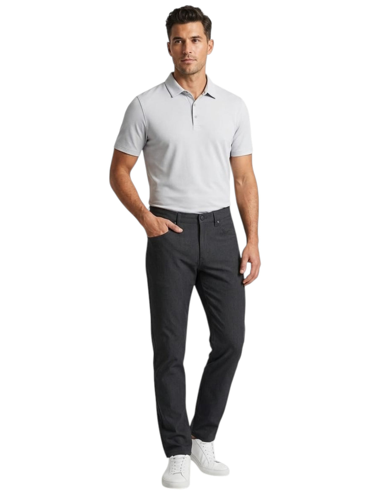 Image for Men's Plain Solid Pant,Black