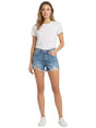Image for Women's Ripped Jeans Short,Blue