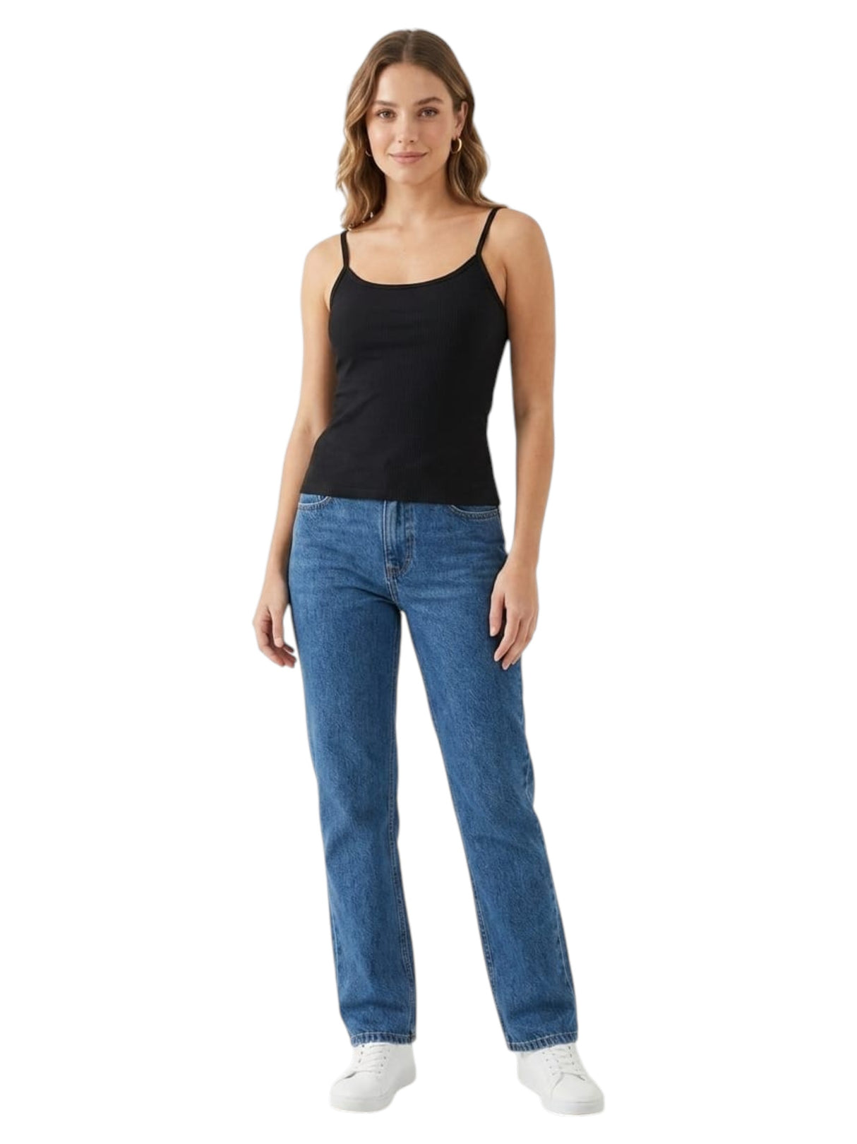 Image for Women's Plain Solid Top,Black