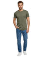 Image for Men's Plain Solid Top,Olive