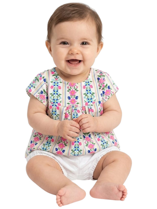 Image for Kids Girl's Printed Top,White