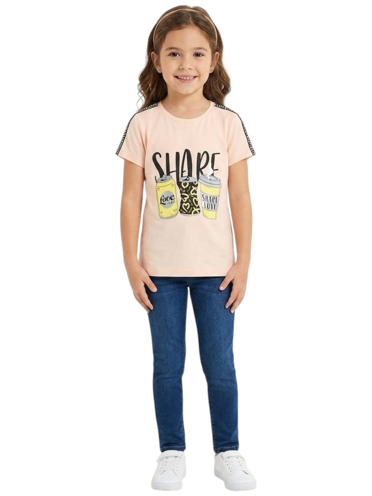 Image for Kdis Girl's Printed Top,Light Beige