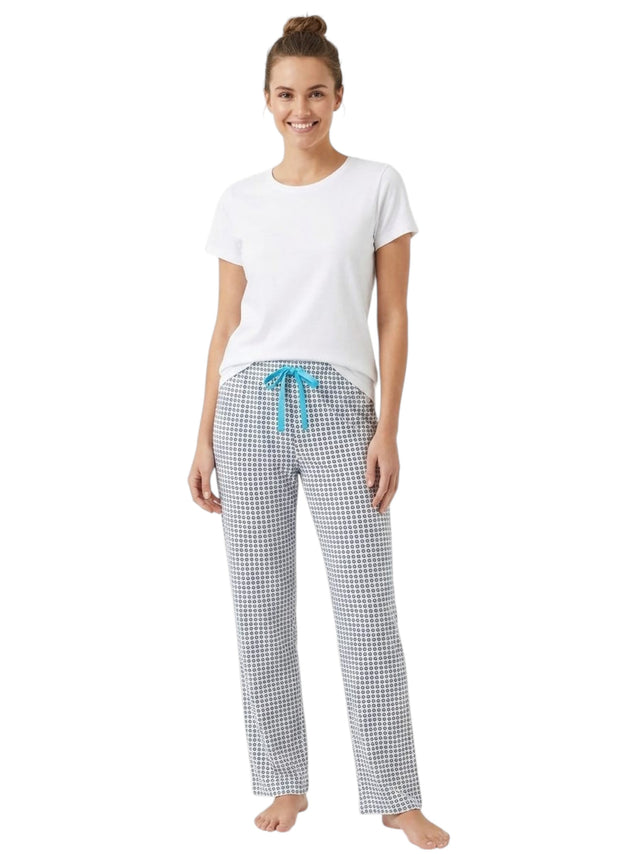 Image for Women's Printed Sleepwear Pant,White