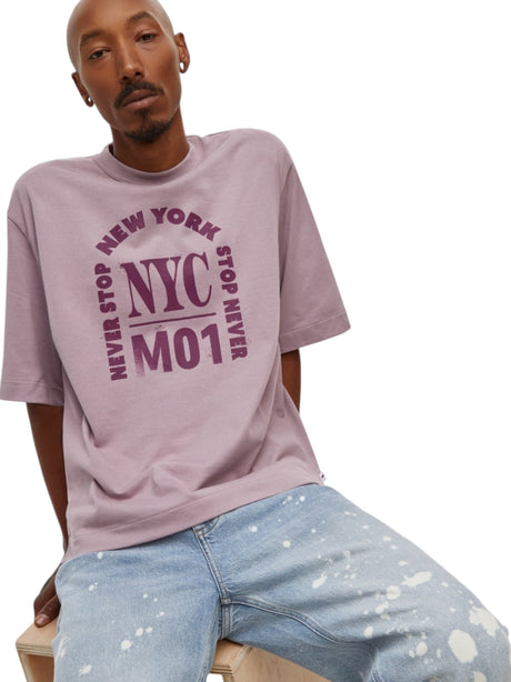 Image for Men's Printed Top,Lilac