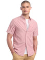 Image for Men's Plain Solid Dress Shirt,Light Red