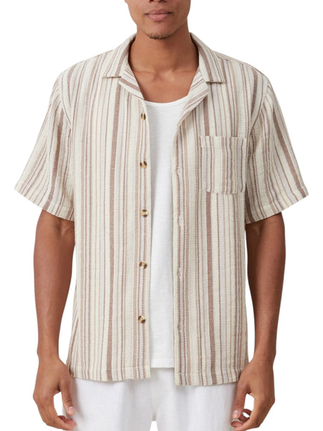 Image for Men's Textured Dress Shirt,Multi