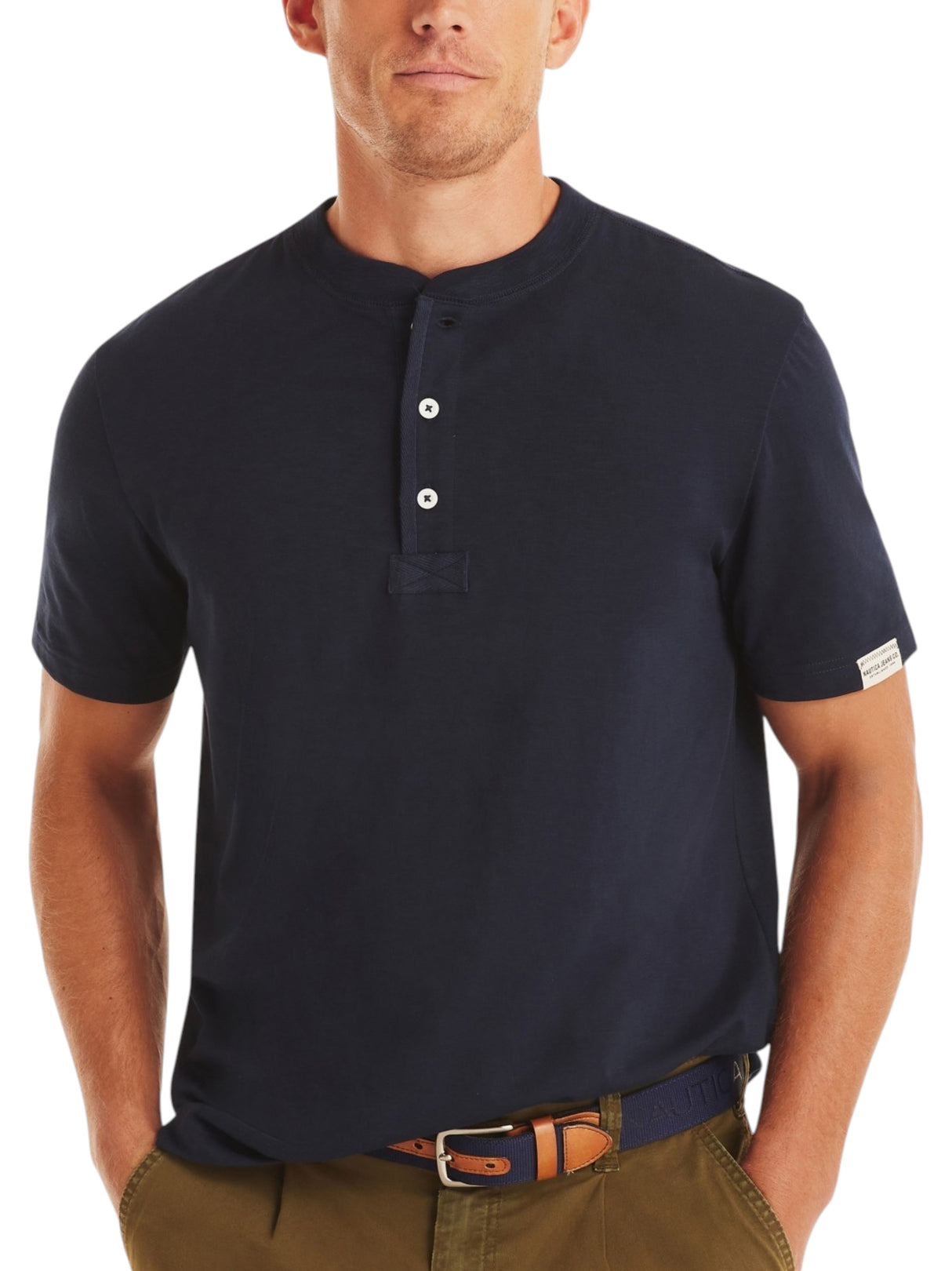 Image for Men's Plain Solid Top,Navy