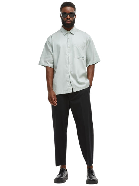 Image for Men's Plain Solid Dress Shirt,Light Mint