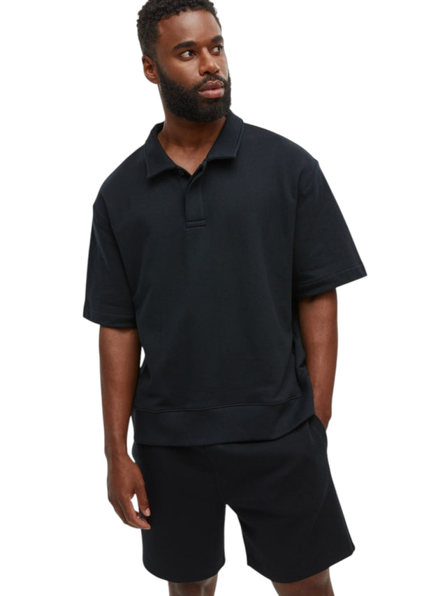Image for Men's Plain Solid Top,Black