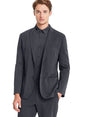 Image for Men's Plain Solid Blazer,Dark Grey