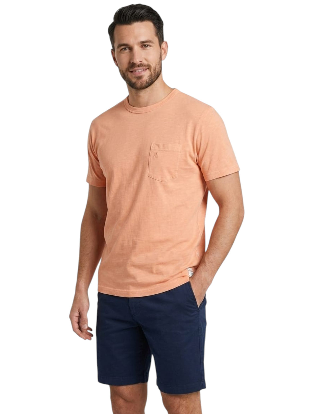 Image for Men's Plain Solid Top,Orange