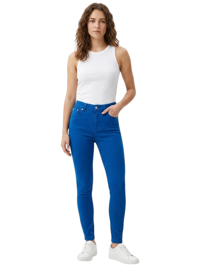 Image for Women's Plain Solid Jeans,Blue