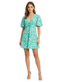 Image for Women's Floral Printed Dress,Green