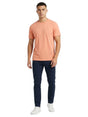 Image for Men's Plain Solid Top,Coral