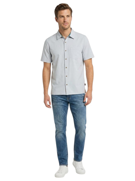 Image for Men's Plain Solid Dress Shirt,Dusty Blue