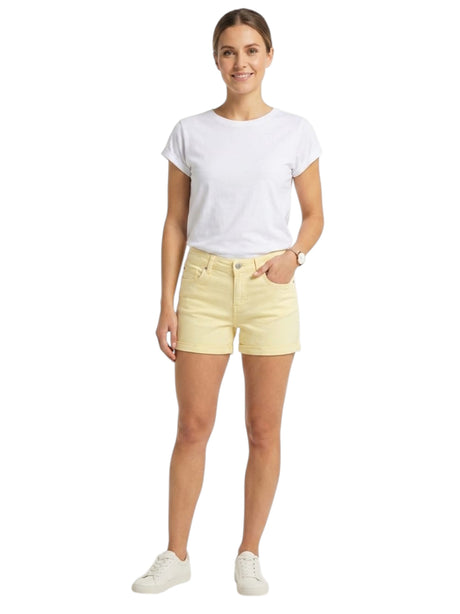 Image for Women's Plain Solid Short,Yellow