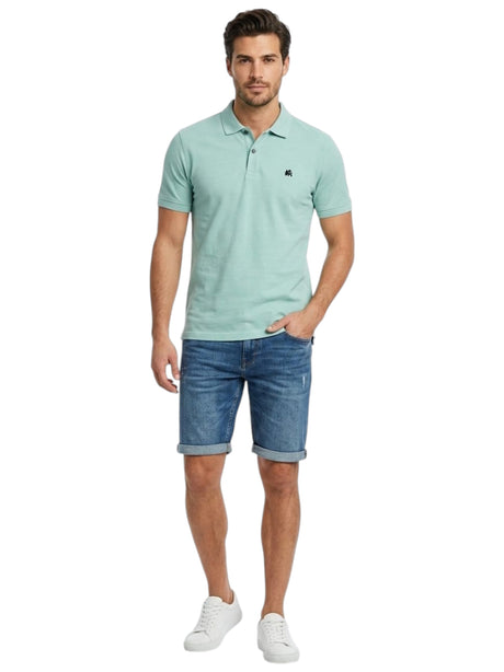 Image for Men's Plain Solid Top,Turquoise 