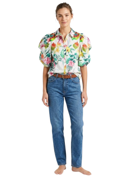 Image for Women's Fdloral Print Top,Multi
