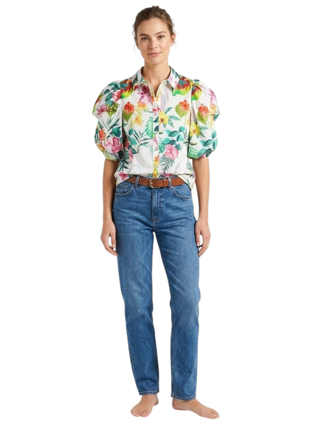 Image for Women's Fdloral Print Top,Multi