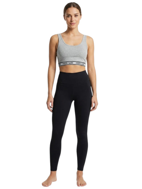 Image for Women's Colorblocked Sport Crop Top,Light Grey