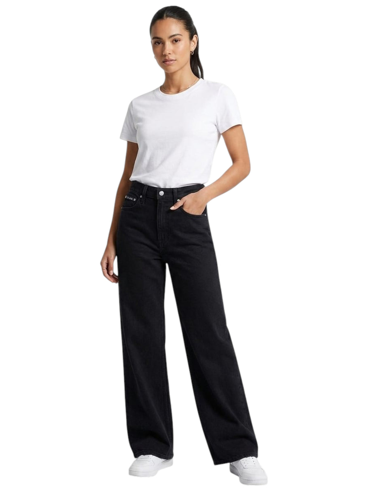 Image for Women's Plain Jeans,Black